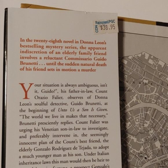 3/$13 A Comissario Guido Brunetti 28: Unto Us a Son is Given by Donna Leon - Picture 4 of 8